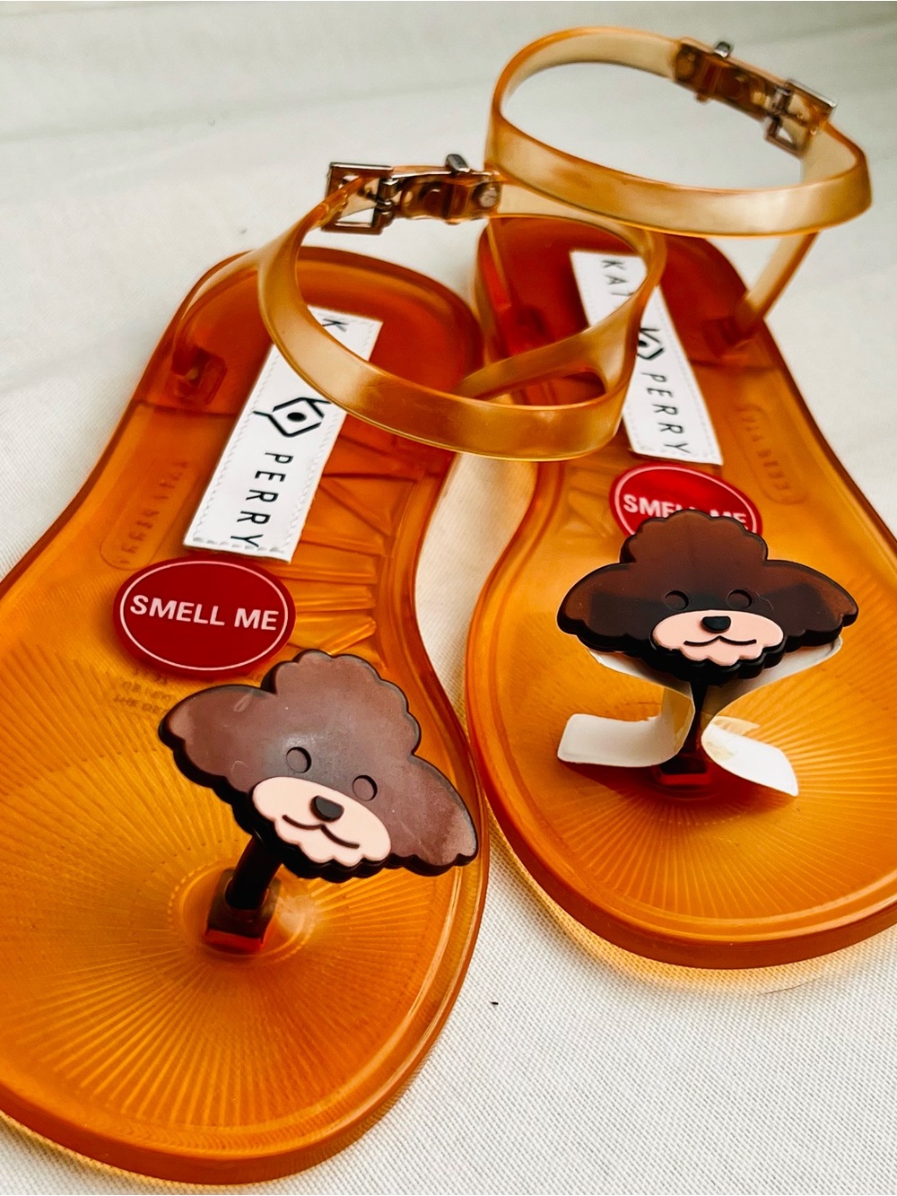 Katy Perry The Geli Nugget Size 7 Orange Sandals - Picture 1 of 6